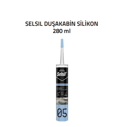 DUŞA KABİN SİLİKONU BEYAZ - SELSİL (280ml) (K-25)